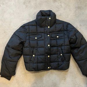 New J.Crew cropped puffer jacket with Primaloft